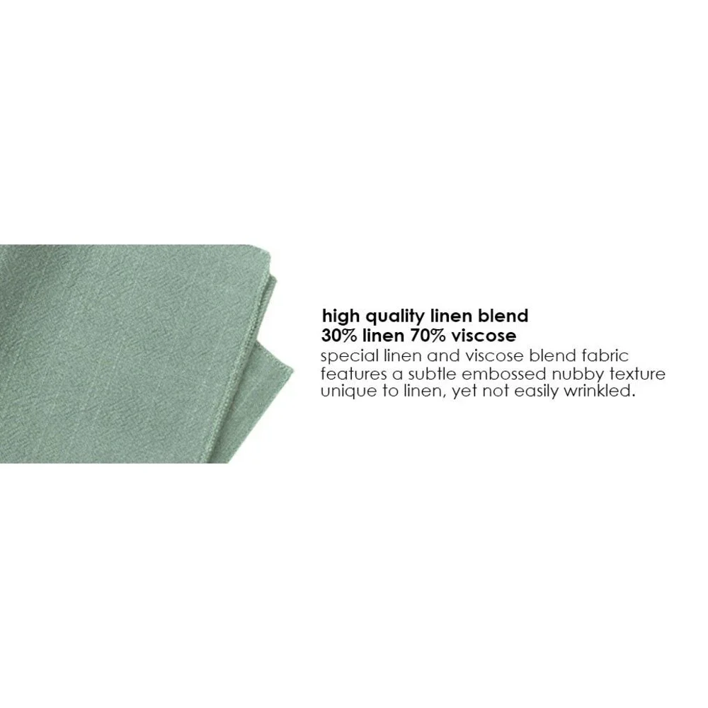 Spring Notion Boys Linen Blend Zipper Necktie and Pocket Square Set, Sage Medium